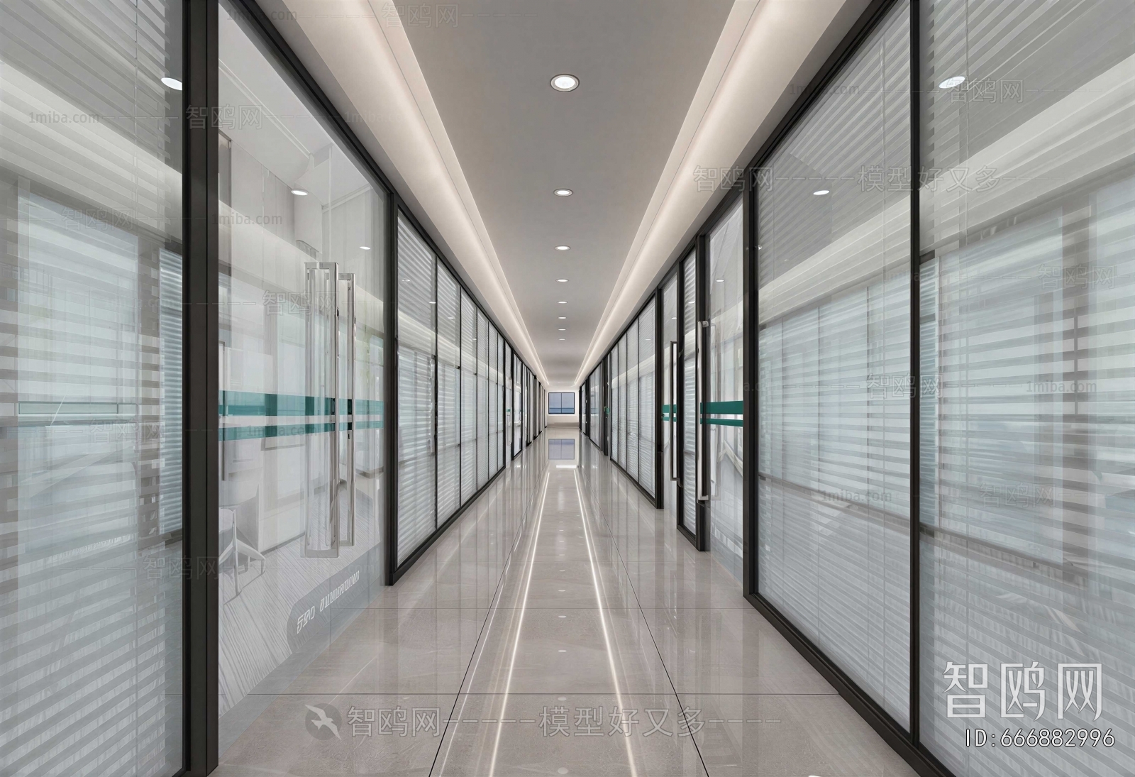 Modern Office Aisle