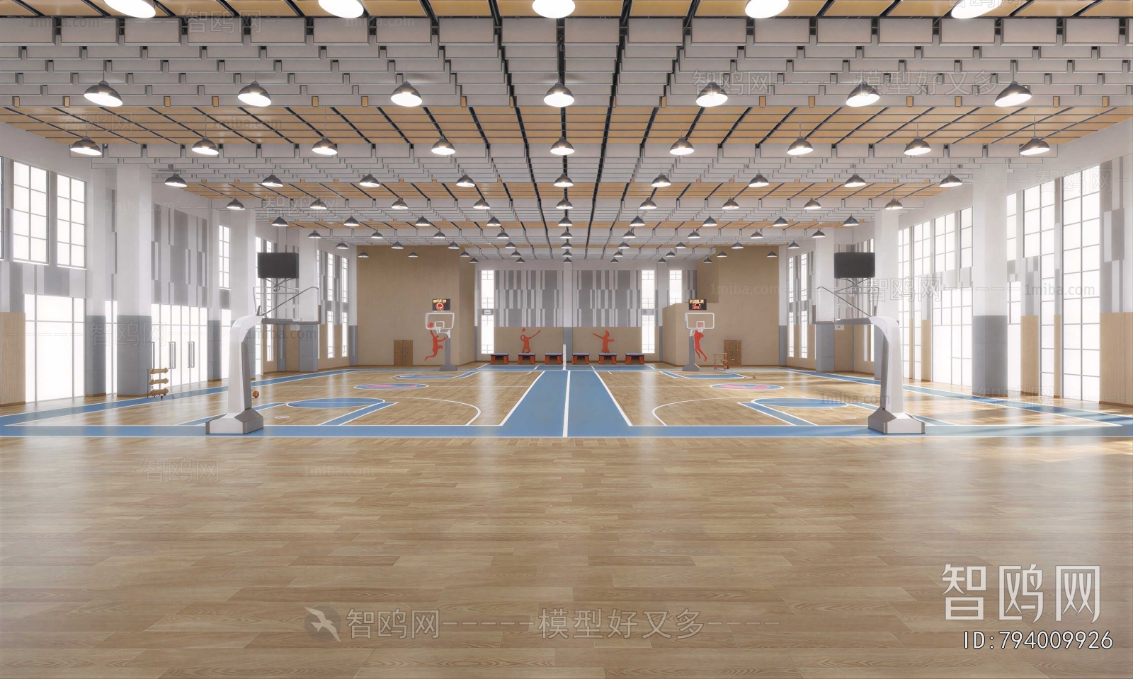 Modern Basketball Arena