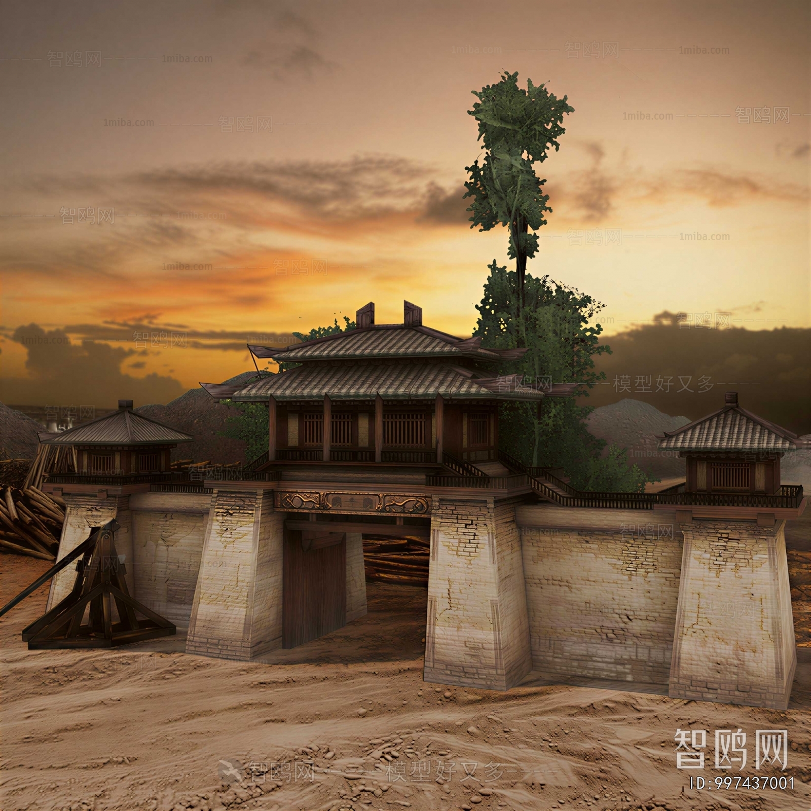 Chinese Style Ancient Architectural Buildings