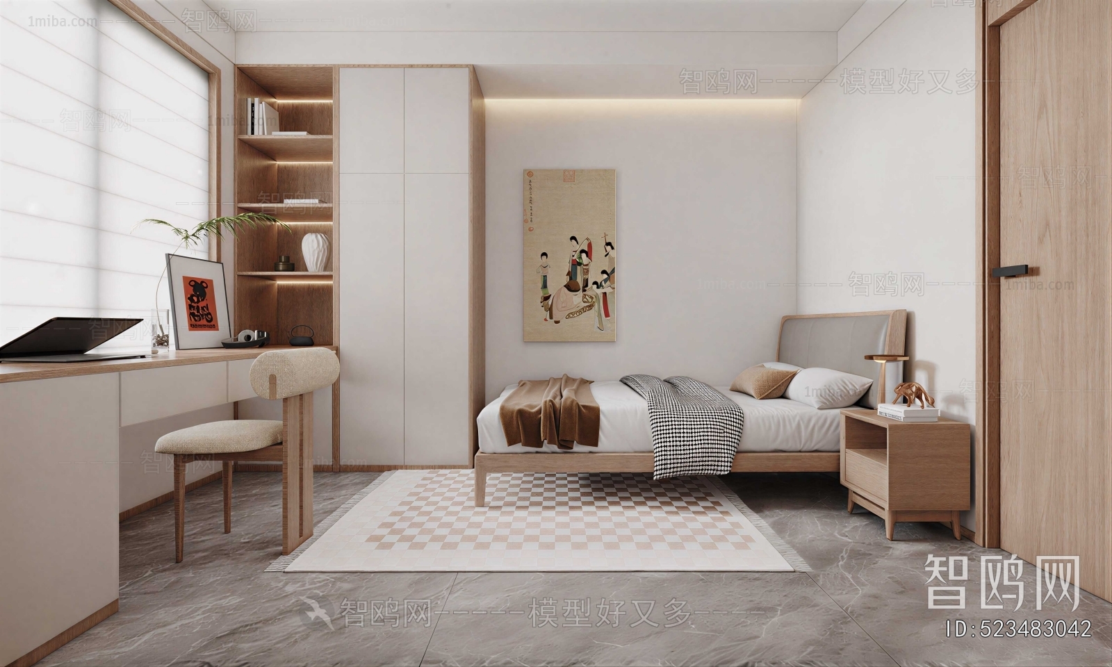 New Chinese Style Bedroom