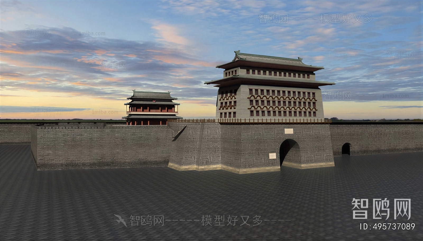 Chinese Style Ancient Architectural Buildings