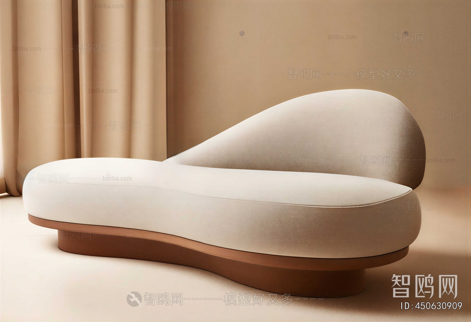 Nordic Style Curved Sofa