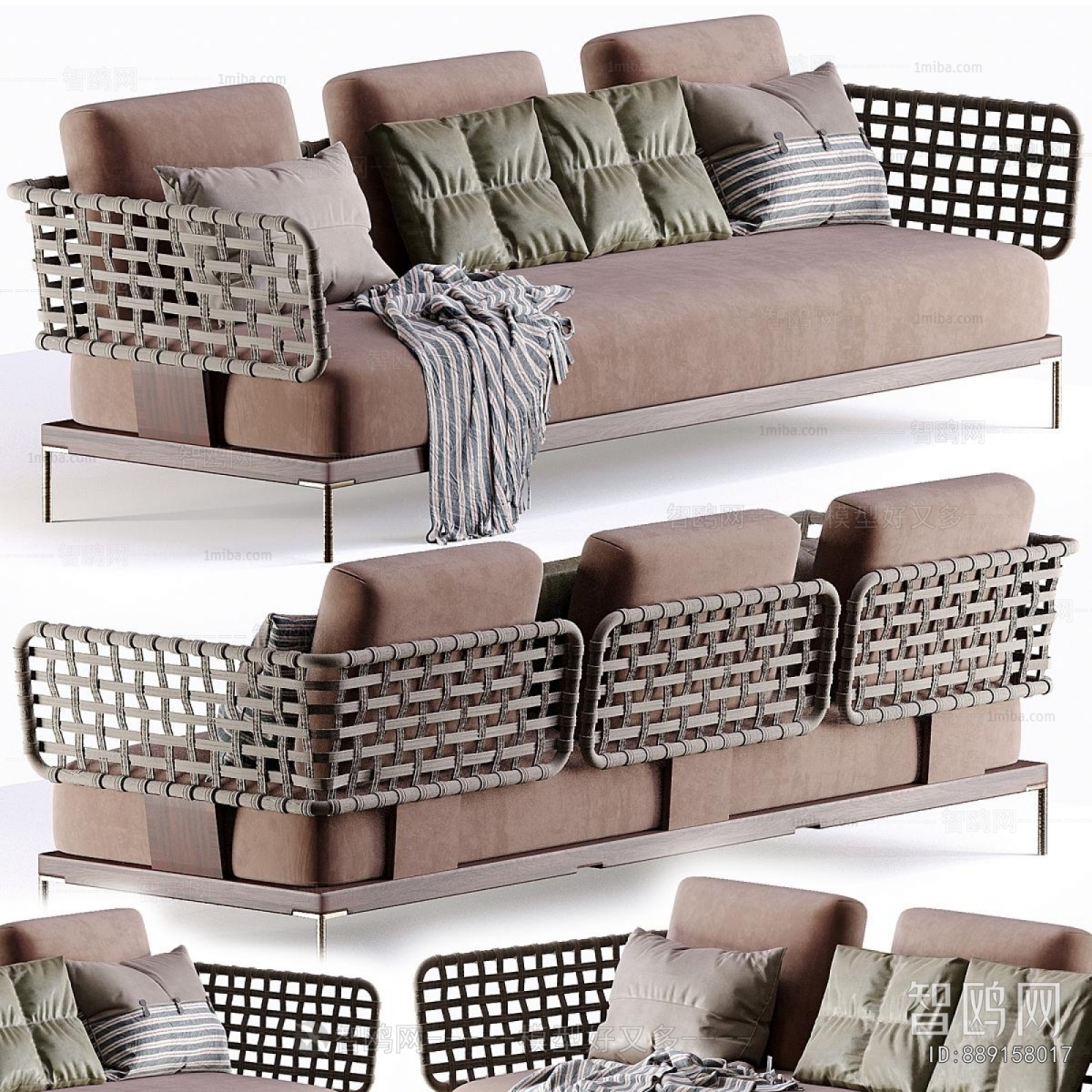 Modern Three-seat Sofa