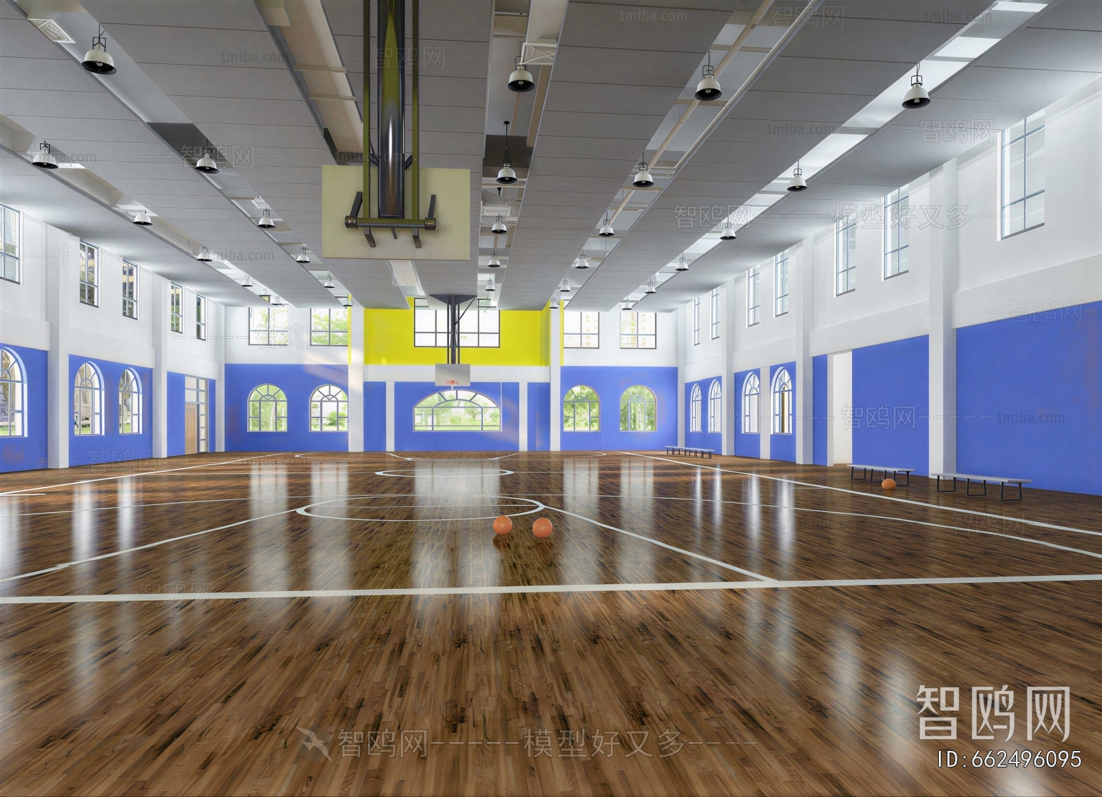 Modern Basketball Arena