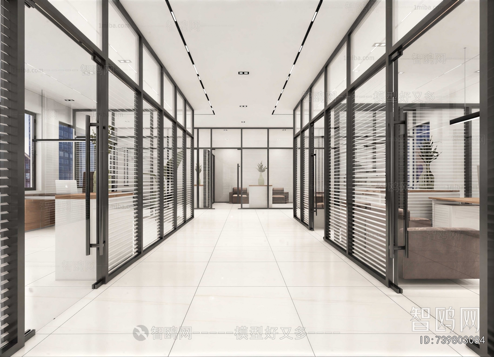 Modern Office Aisle