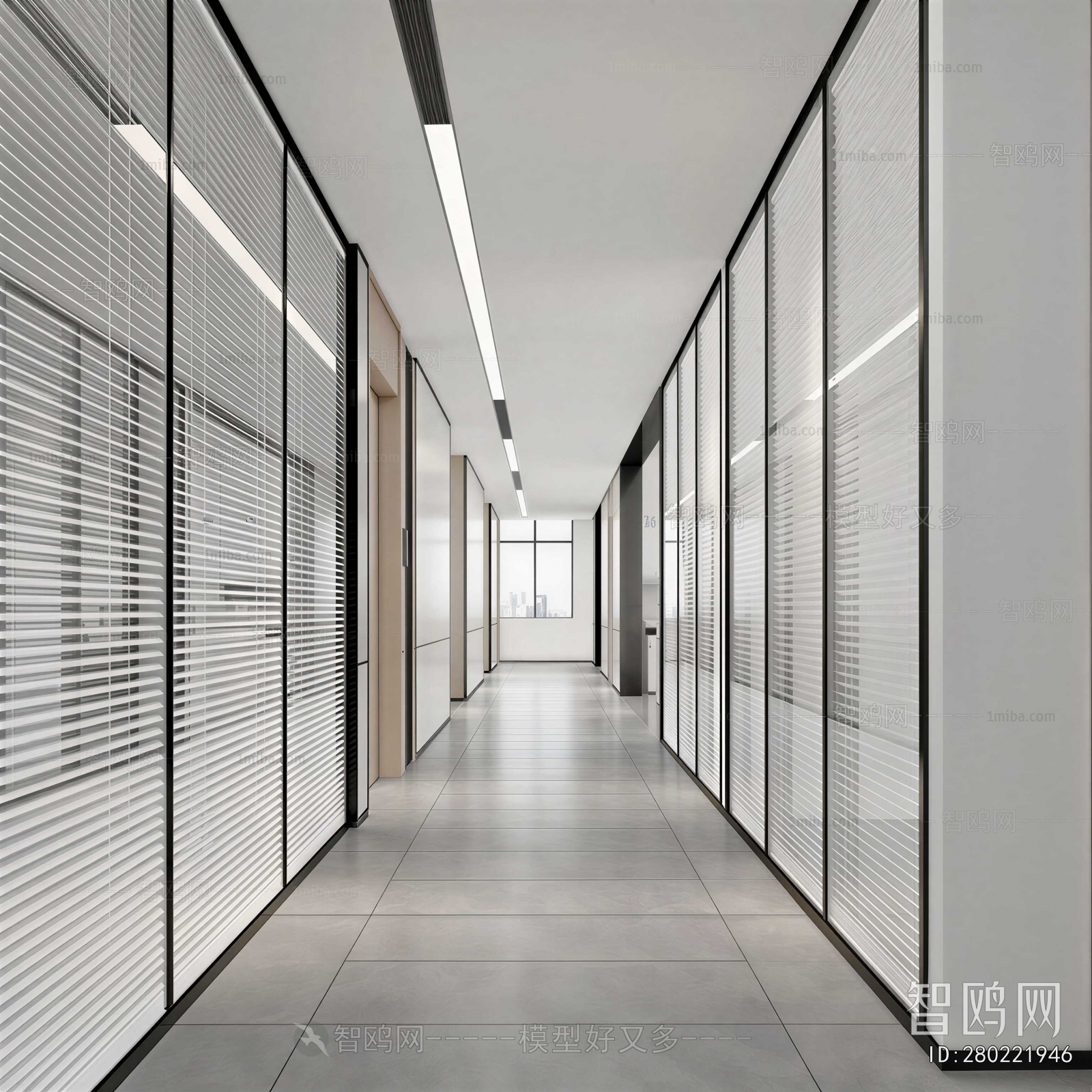 Modern Office Aisle
