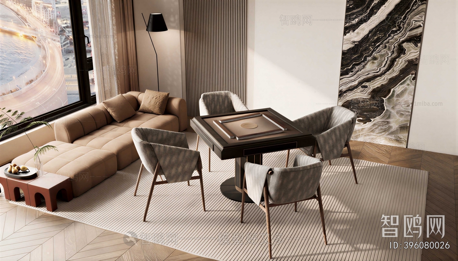 Modern Mahjong Tables And Chairs