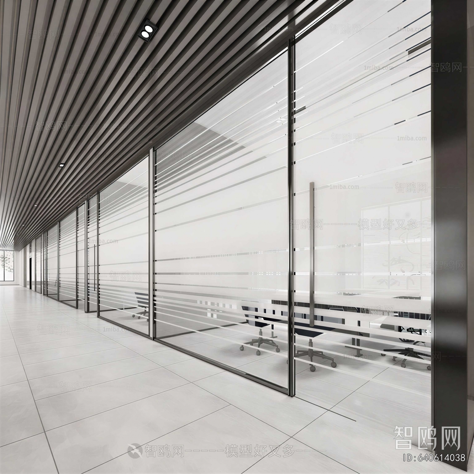 Modern Office Aisle