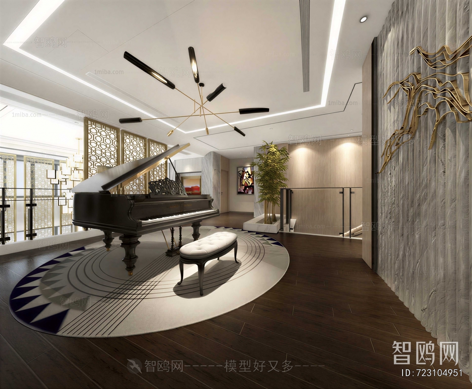 Modern Piano Room