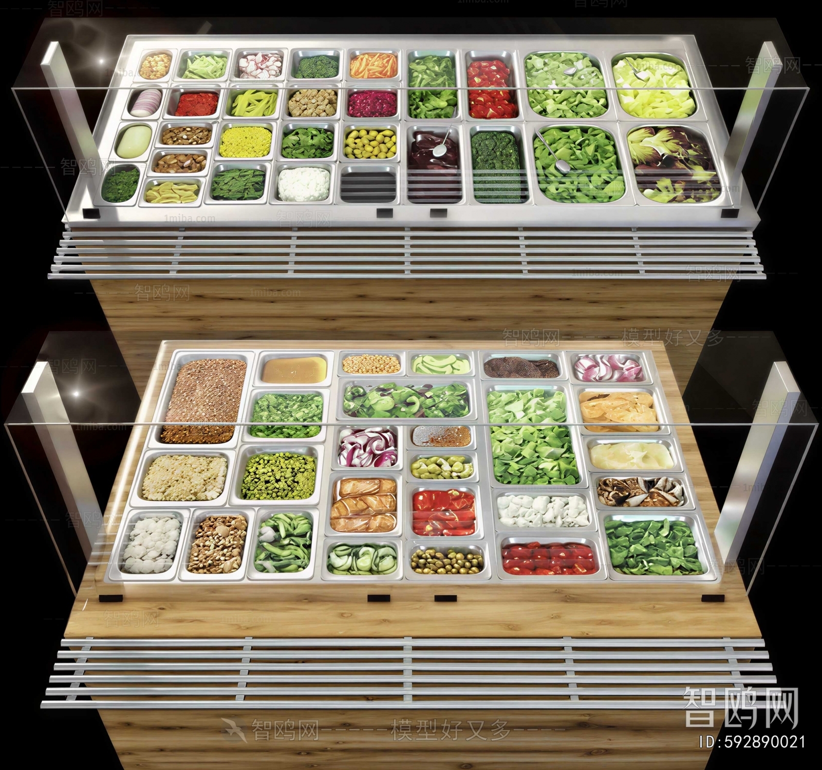 Modern Supermarket Shelf