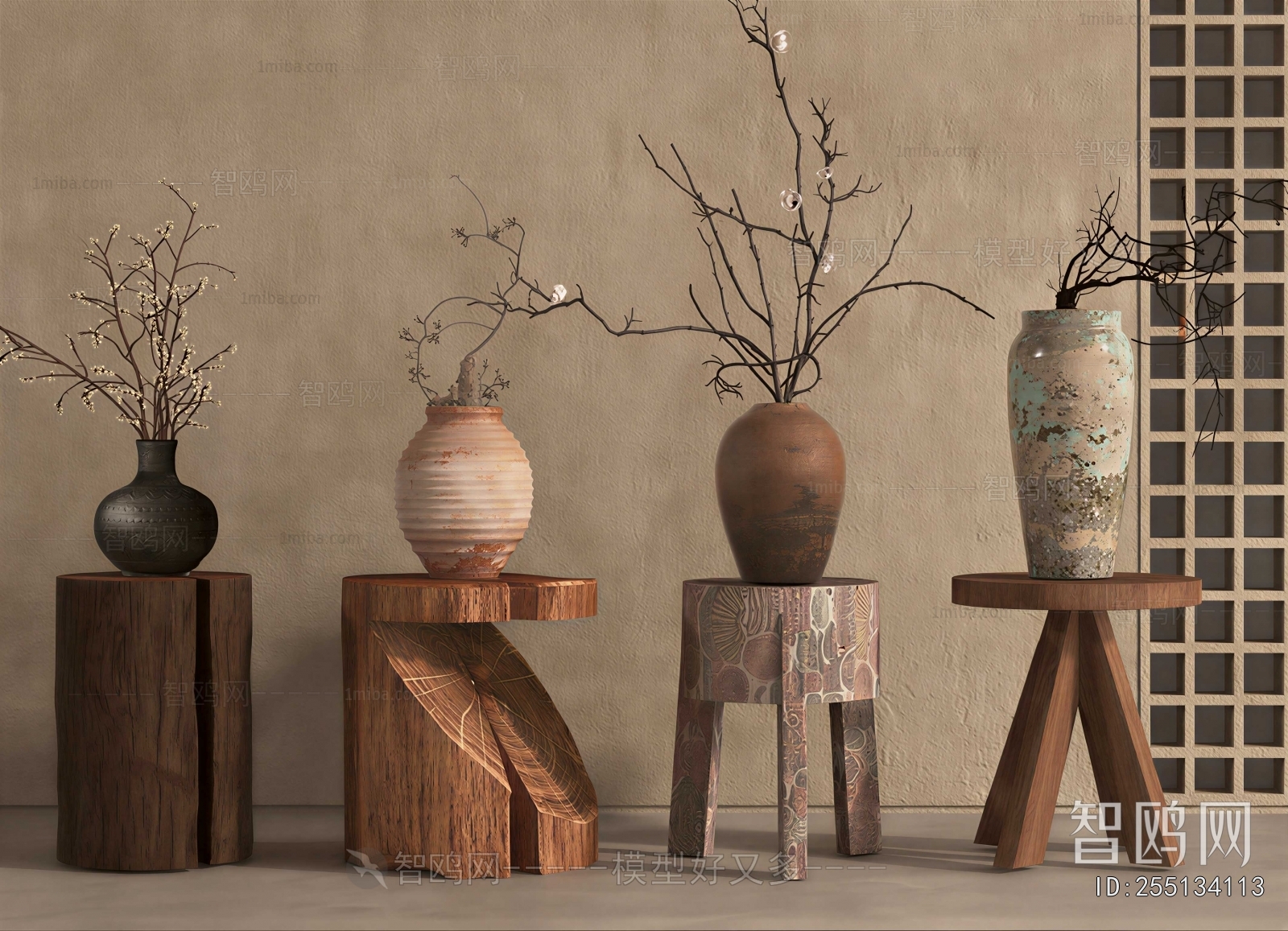 Wabi-sabi Style Dried Branch