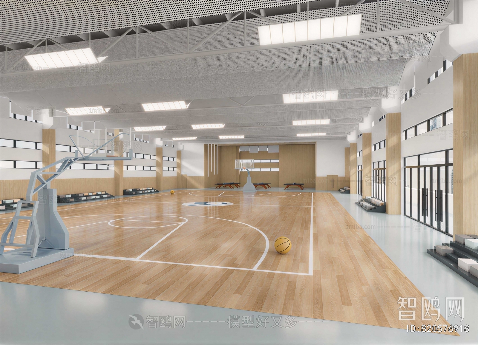 Modern Basketball Arena