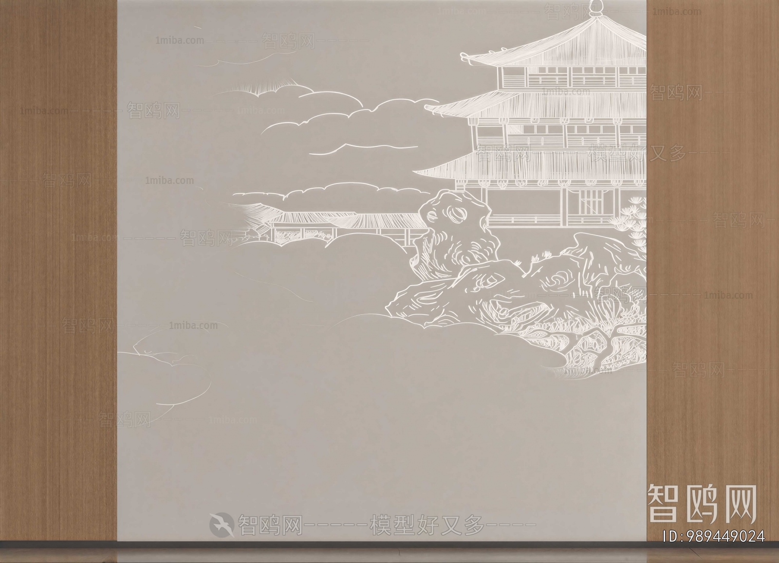 New Chinese Style TV Wall