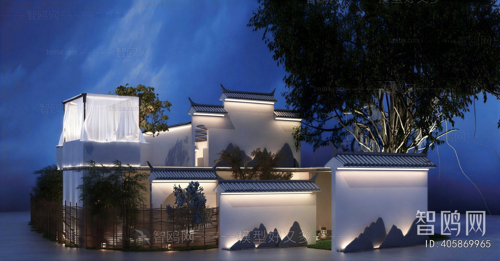 New Chinese Style Courtyard/landscape