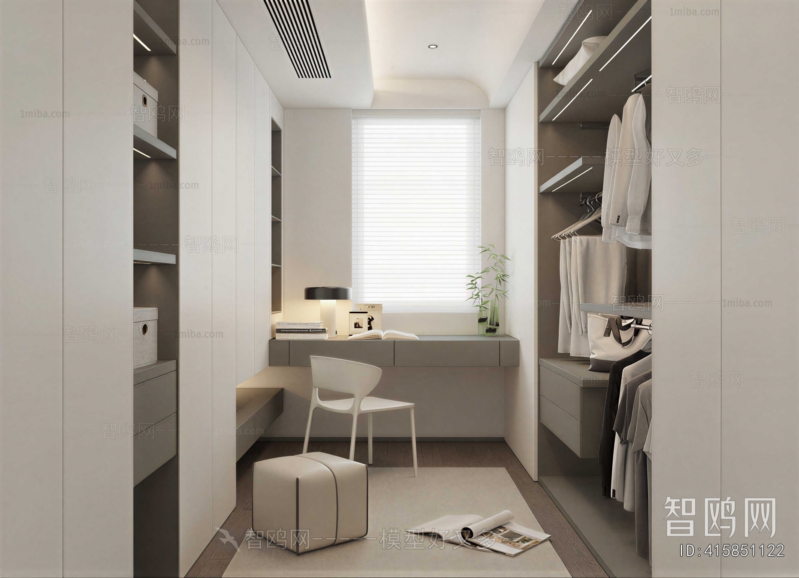 Modern Clothes Storage Area