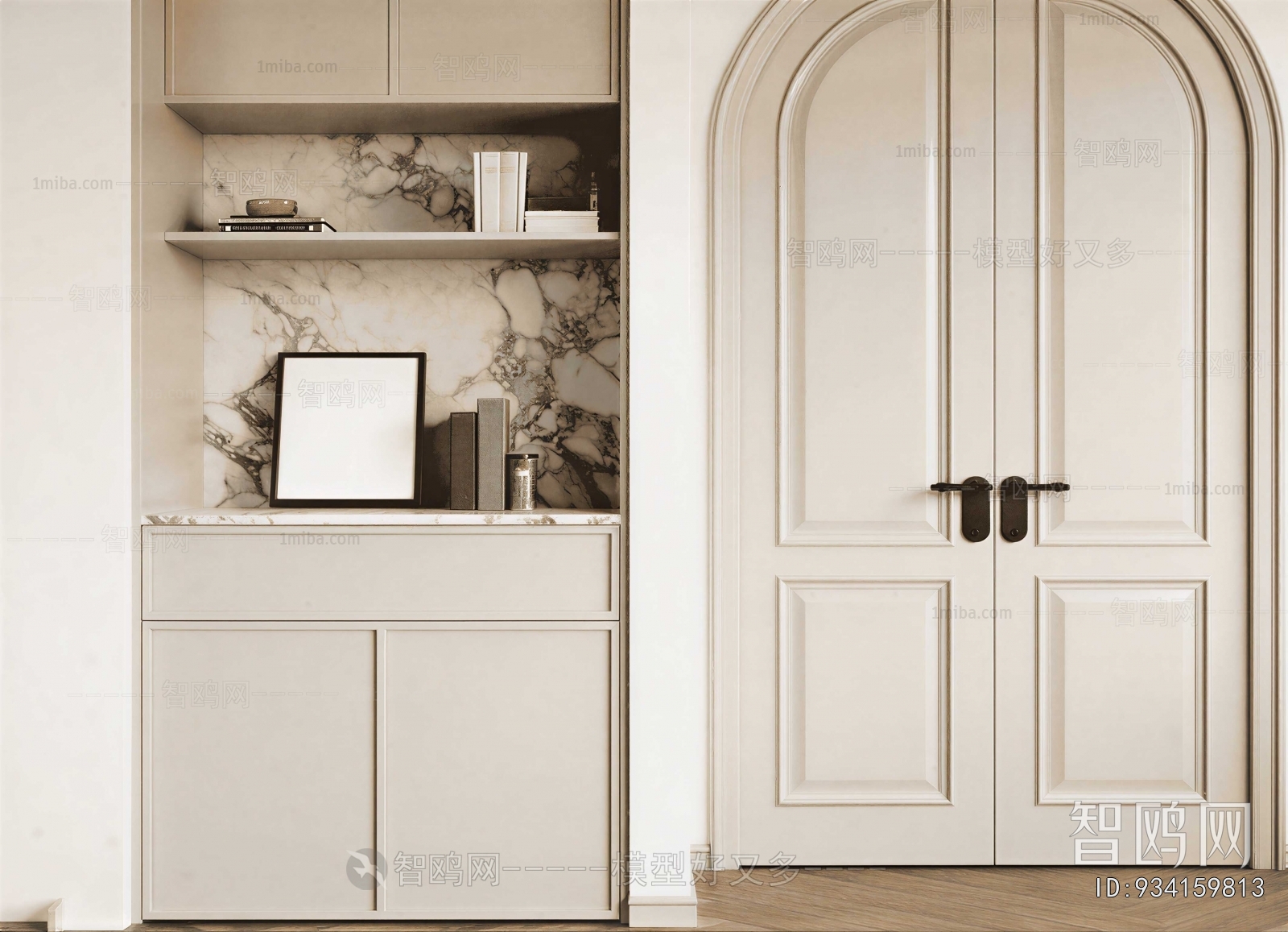 French Style Entrance Cabinet