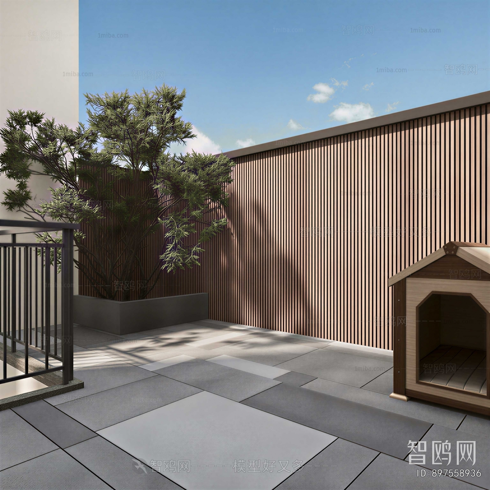 Modern Courtyard/landscape