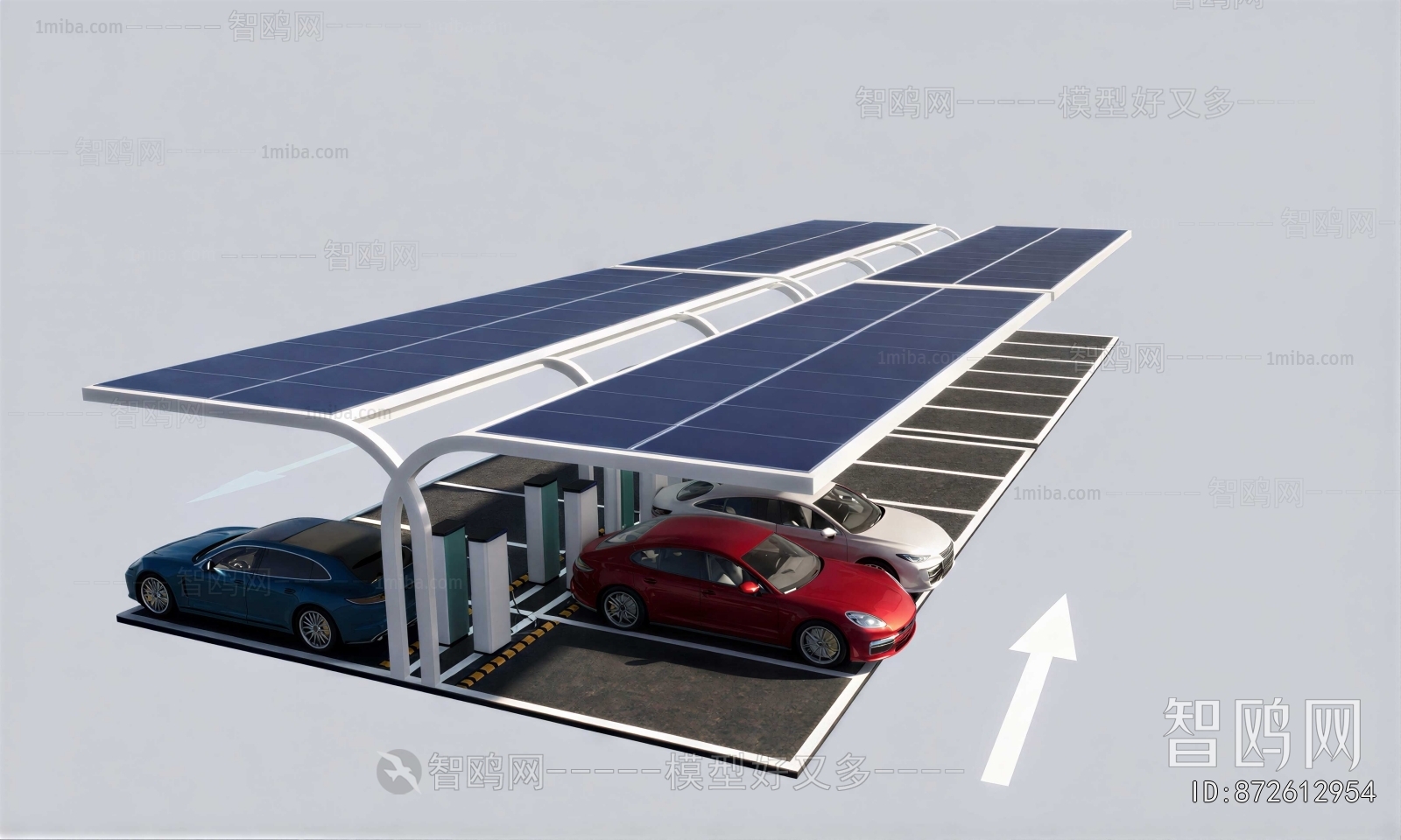 Modern Outdoor Parking Lot