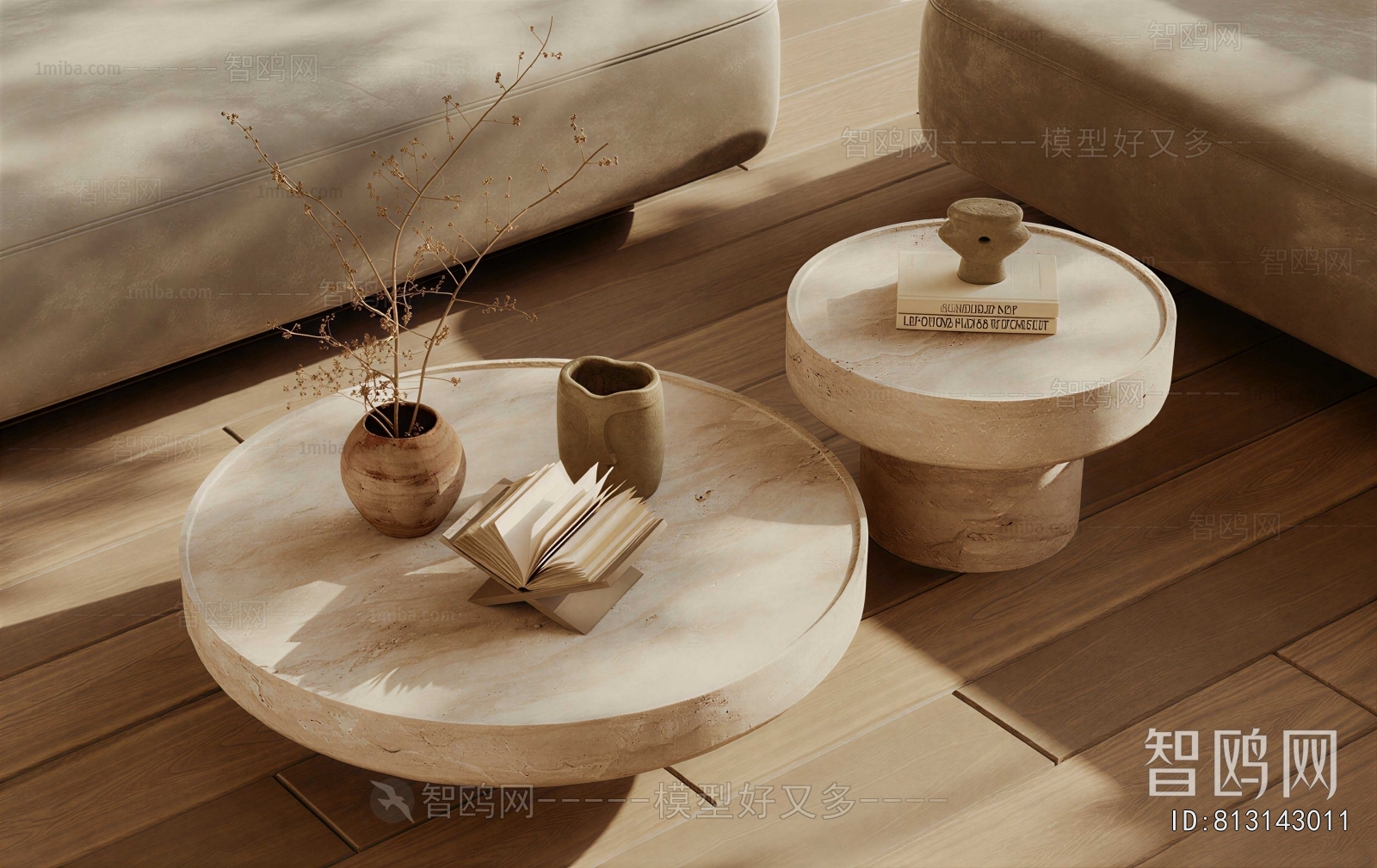 Wabi-sabi Style Coffee Table