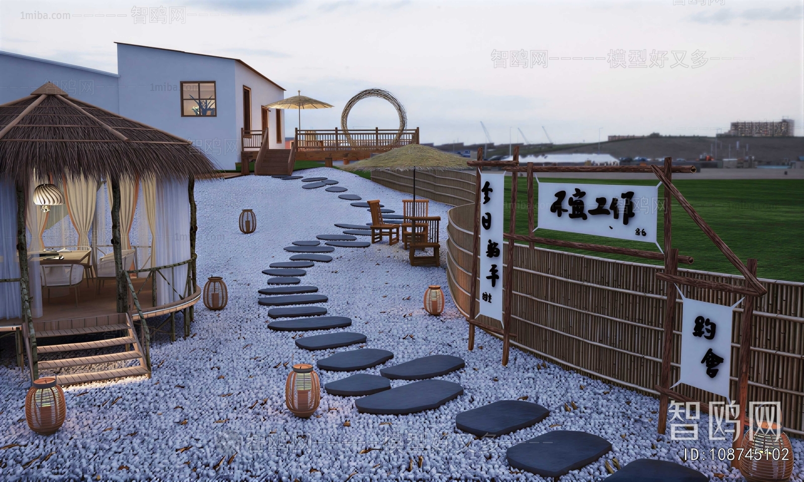 Japanese Style Courtyard/landscape