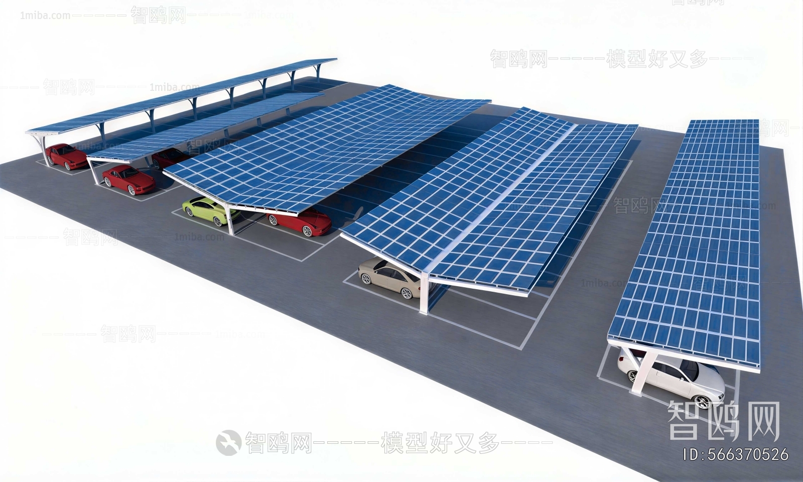 Modern Outdoor Parking Lot