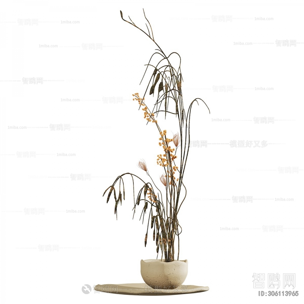 Modern Ground Green Plant Potted Plants