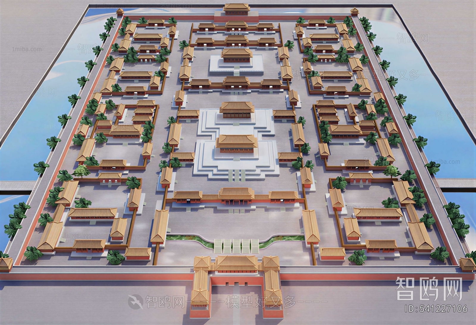 Chinese Style Architectural Bird's-eye View Planning