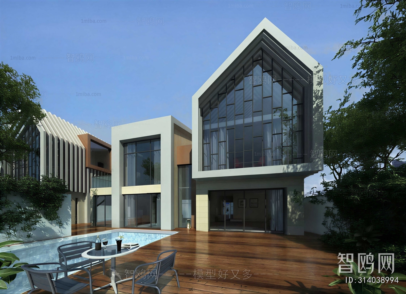 Modern Courtyard/landscape