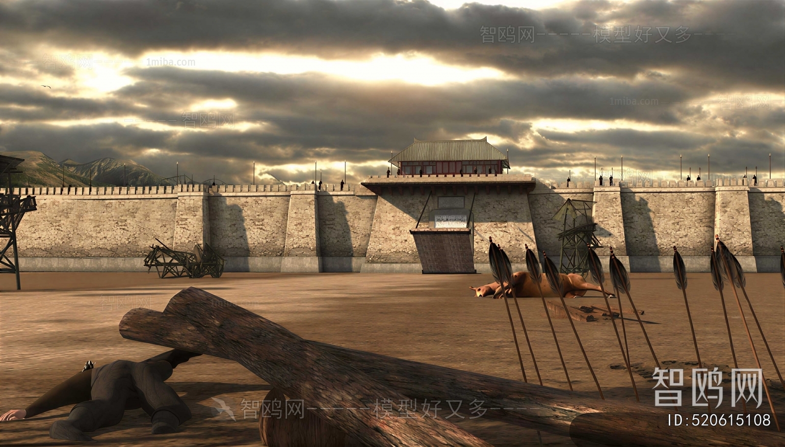 Chinese Style Ancient Architectural Buildings