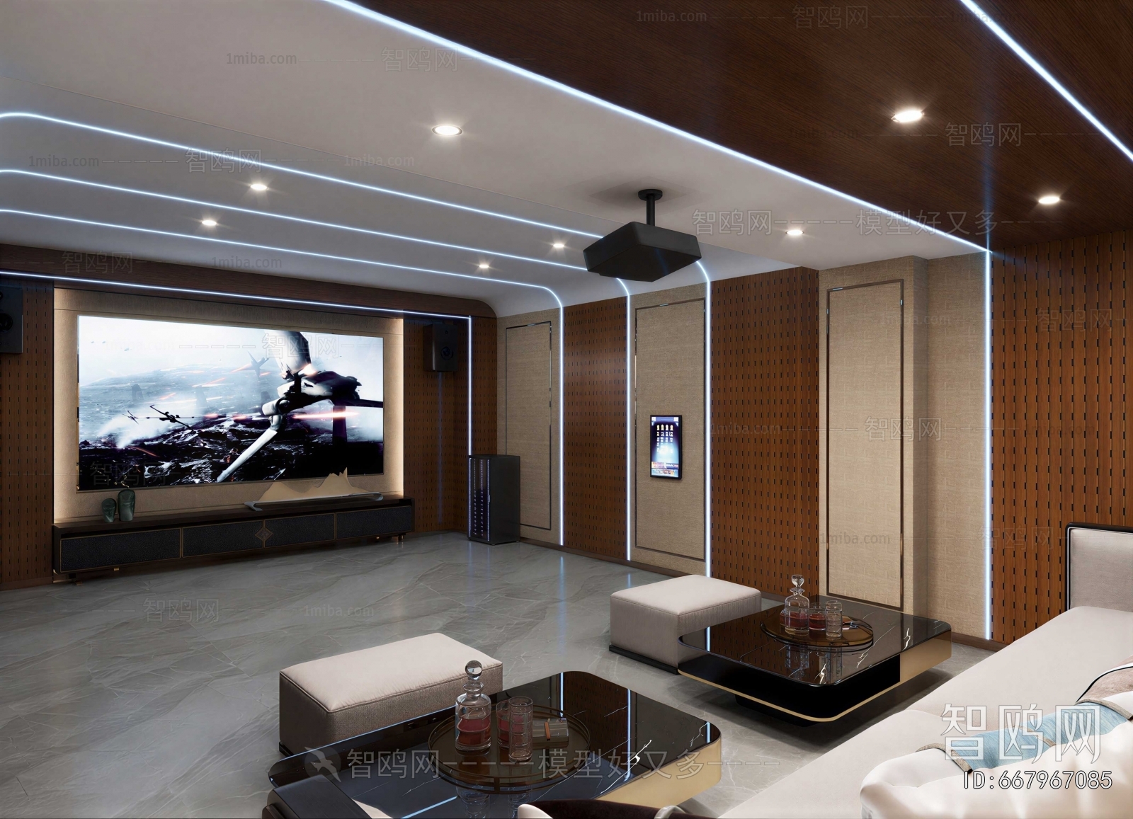Modern Audiovisual Room