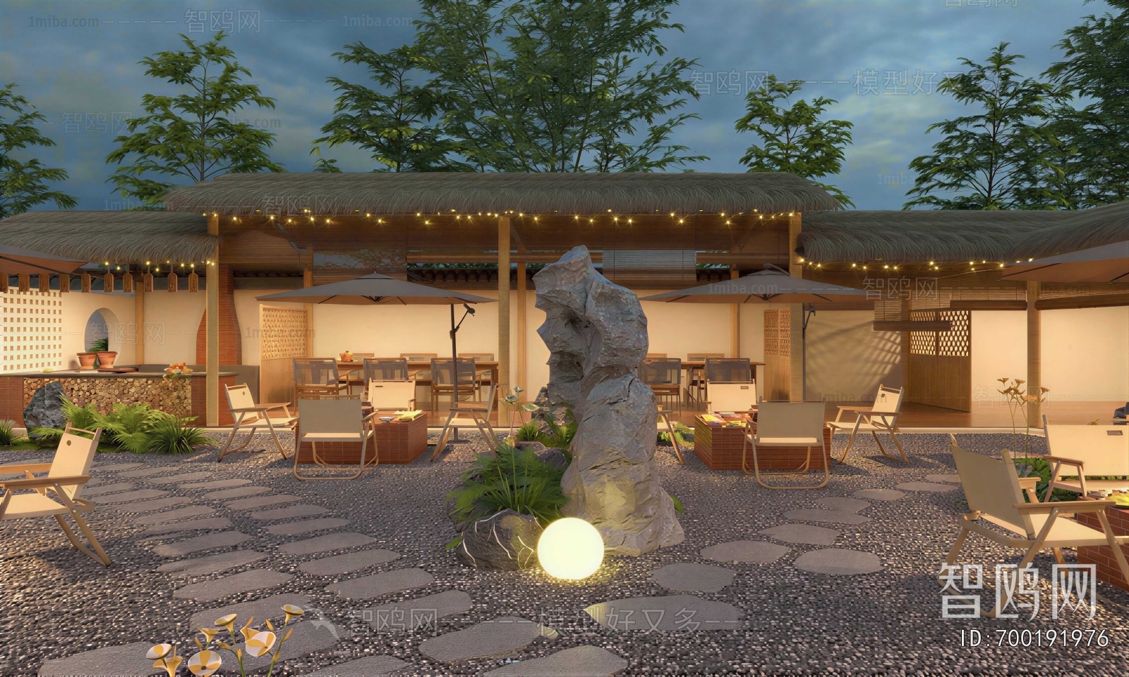 New Chinese Style Courtyard/landscape