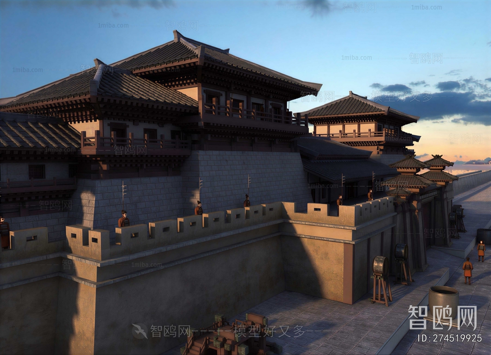 Chinese Style Ancient Architectural Buildings