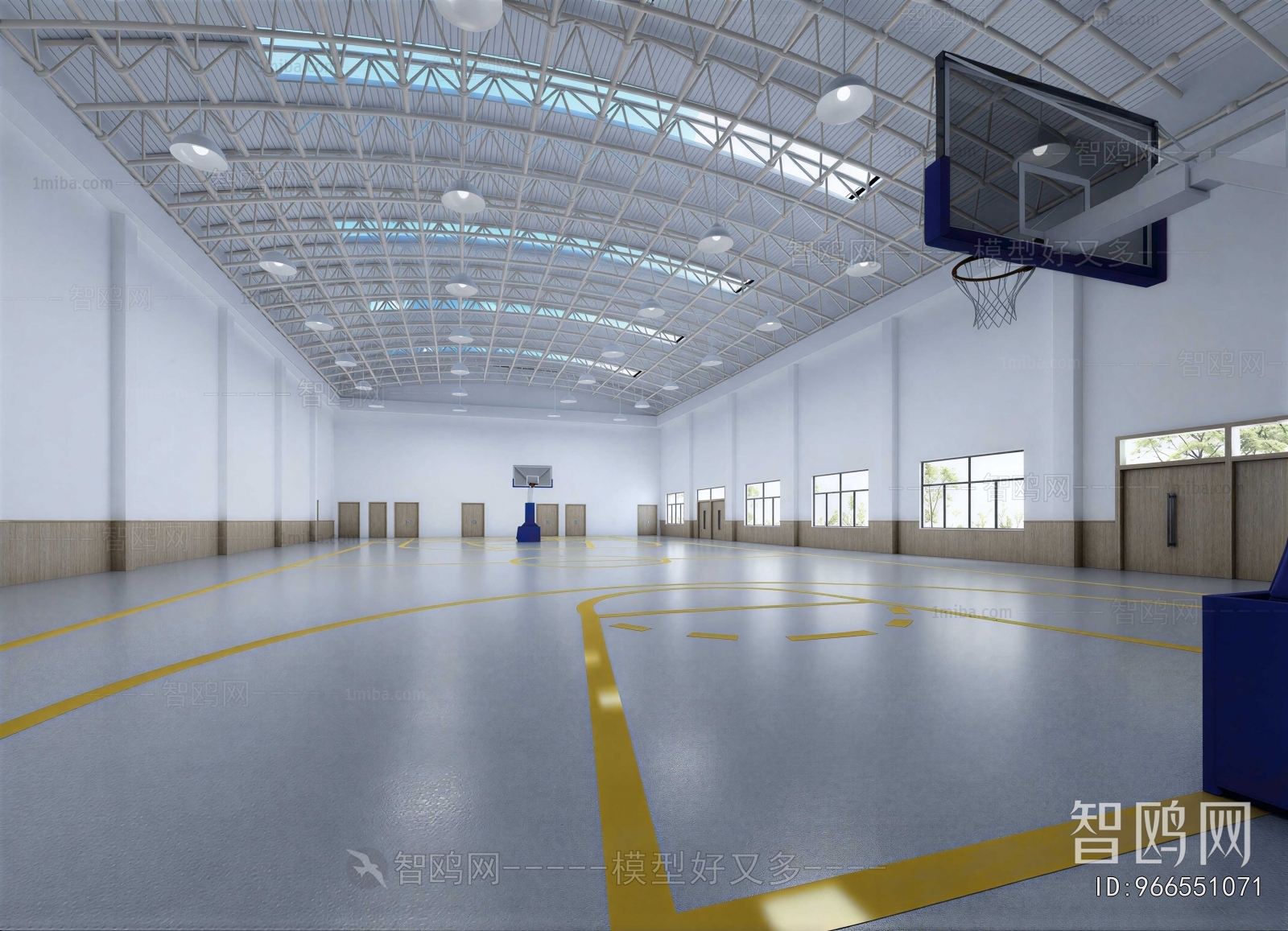 Modern Basketball Arena