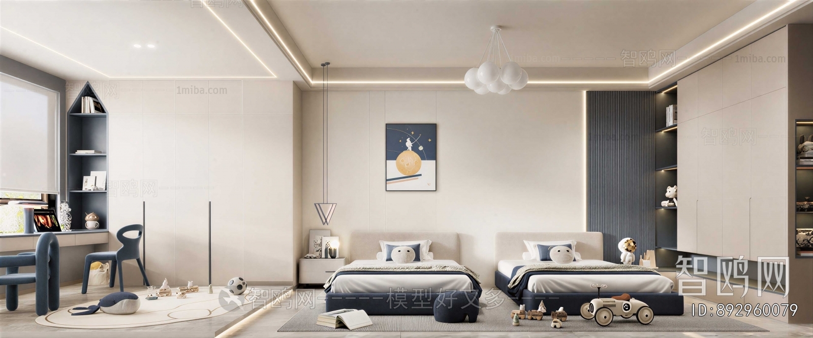 Modern Boy's Room And Son's Room
