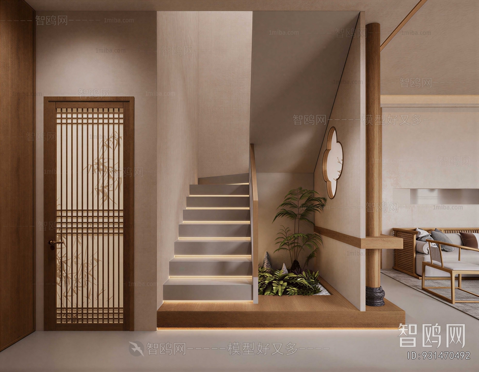 New Chinese Style Stairwell