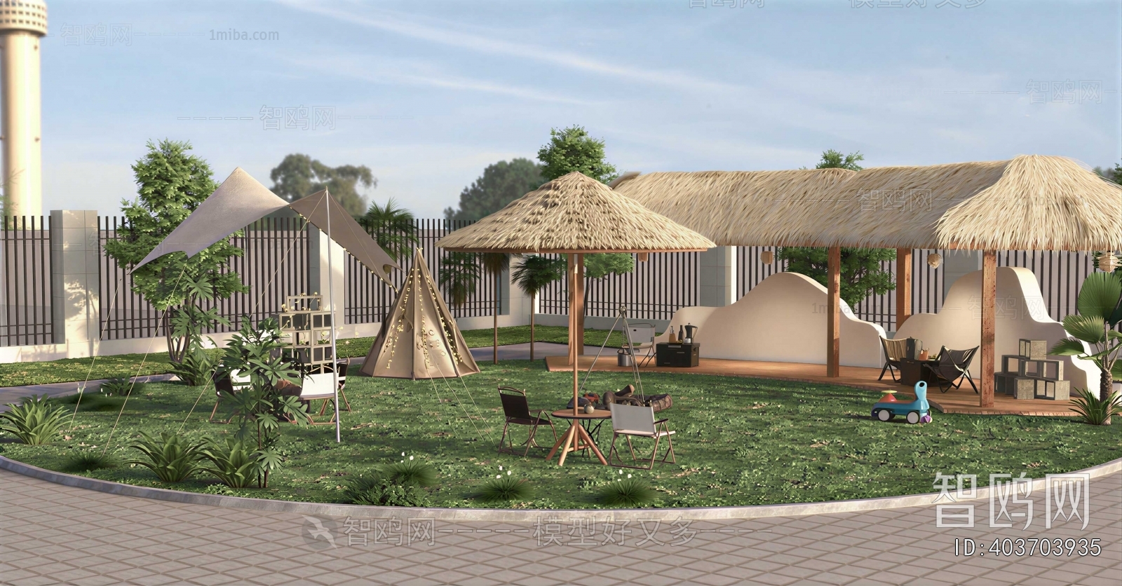 Modern Courtyard/landscape
