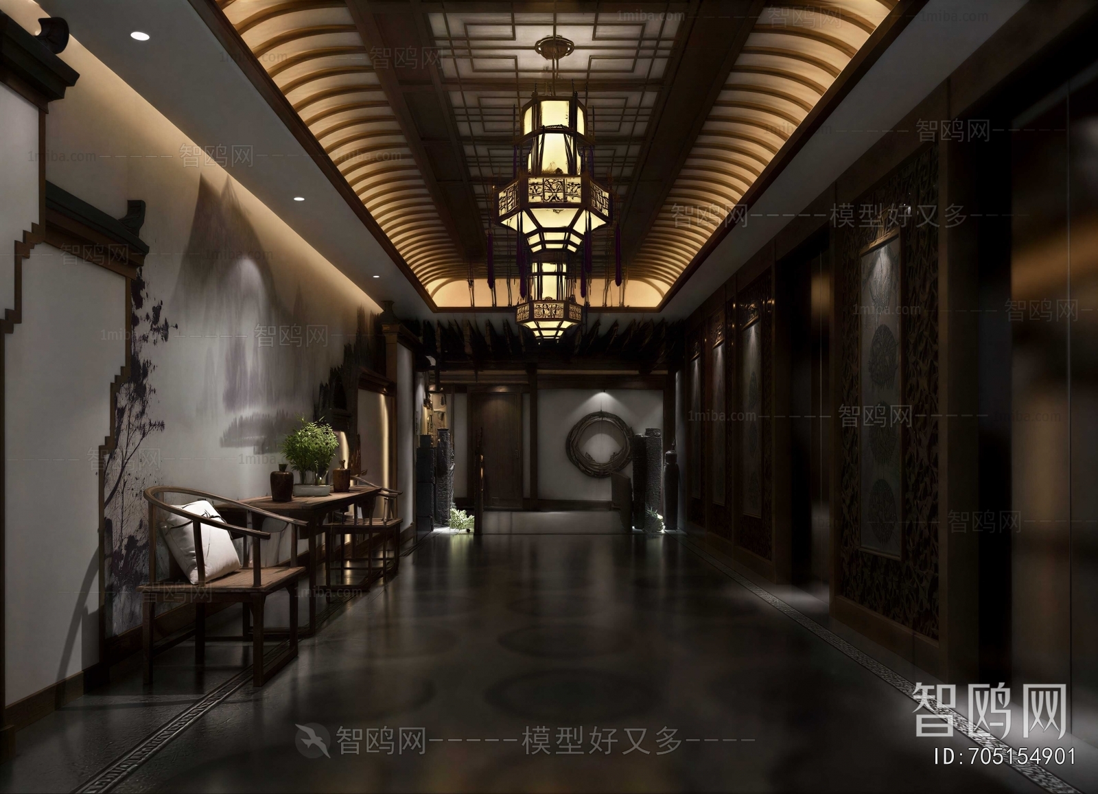Chinese Style Hallway