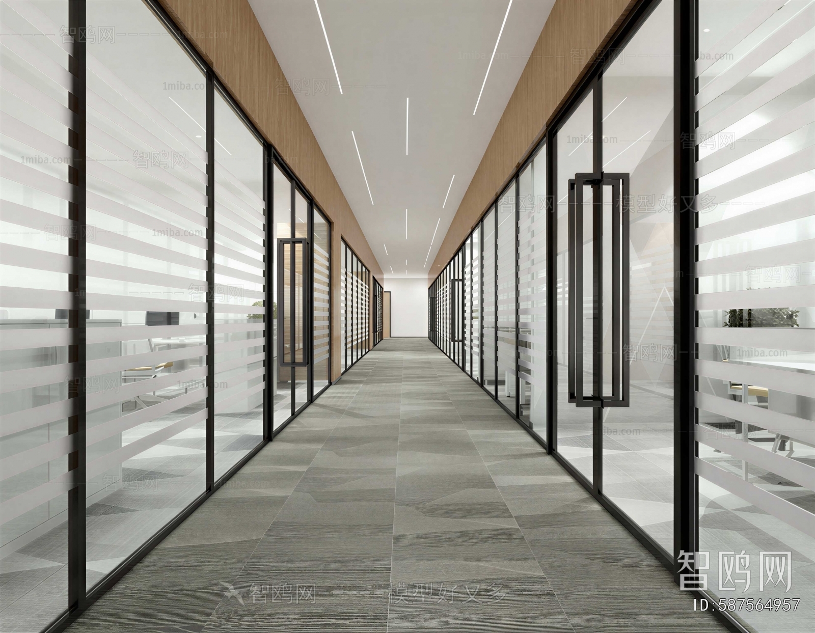 Modern Office Aisle