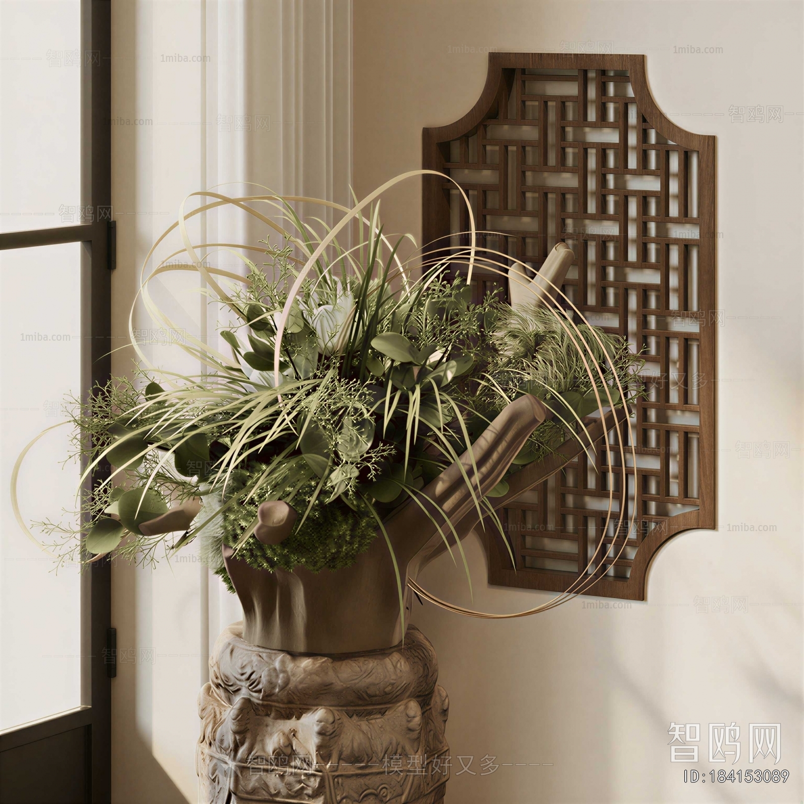 New Chinese Style Flower Arrangement