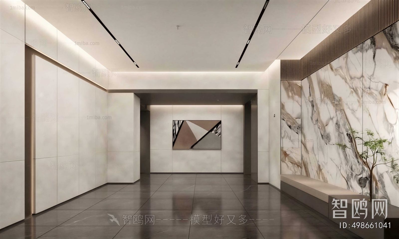 Modern Office Reception Desk