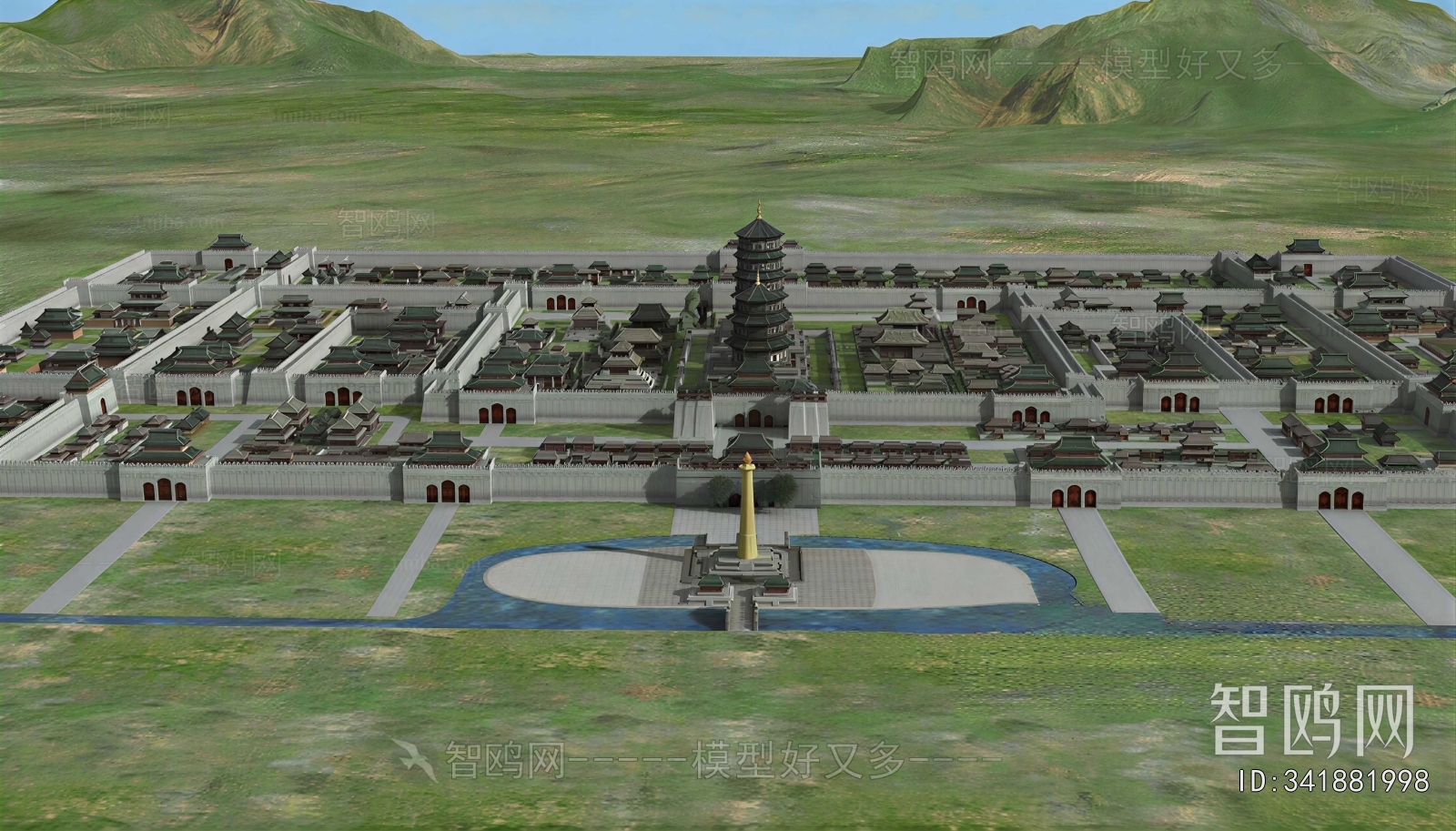 Chinese Style Ancient Architectural Buildings