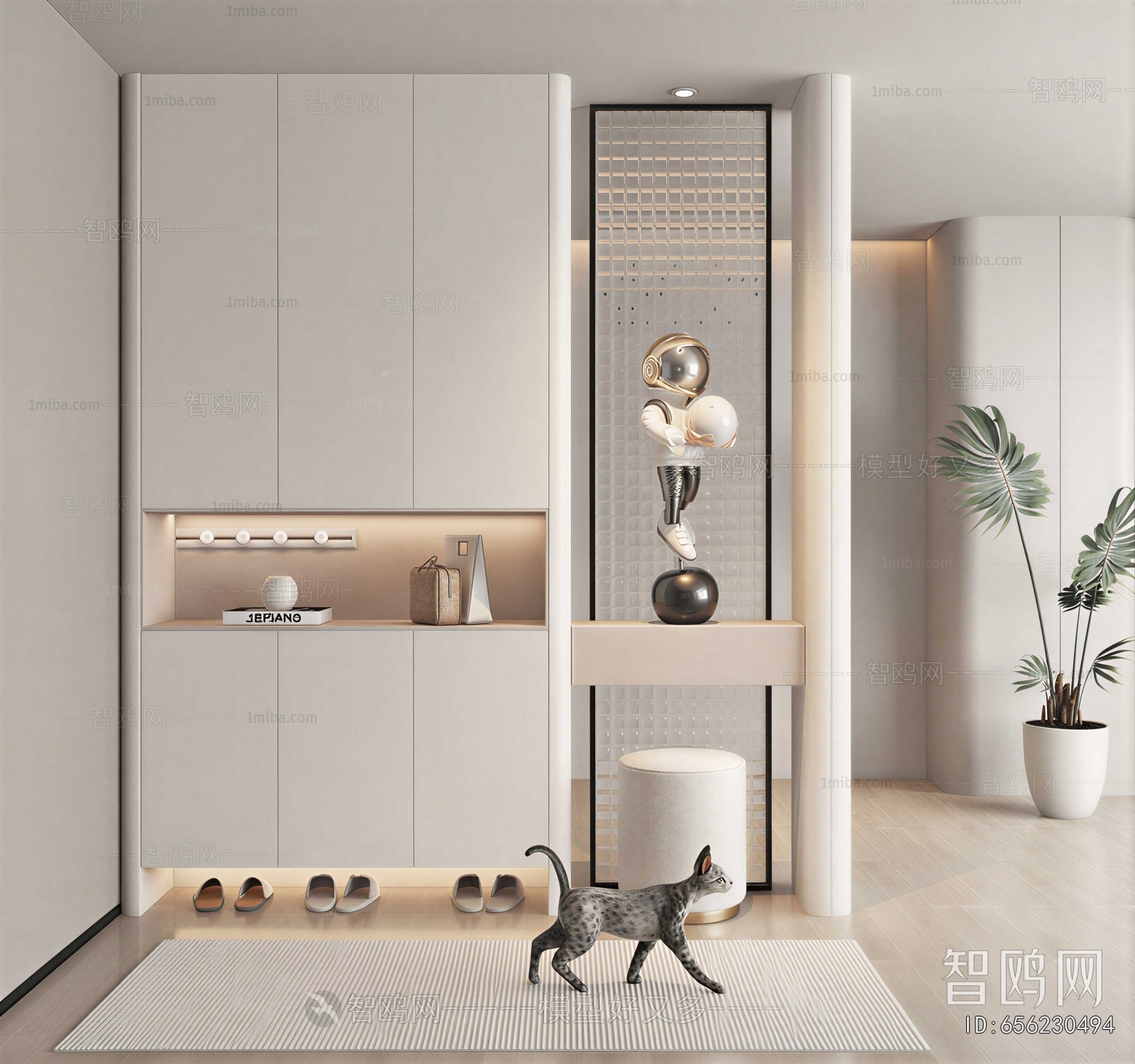 Modern Entrance Cabinet