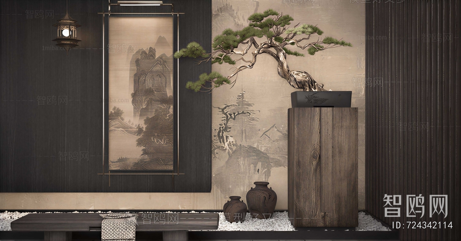 New Chinese Style Plant Landscaping