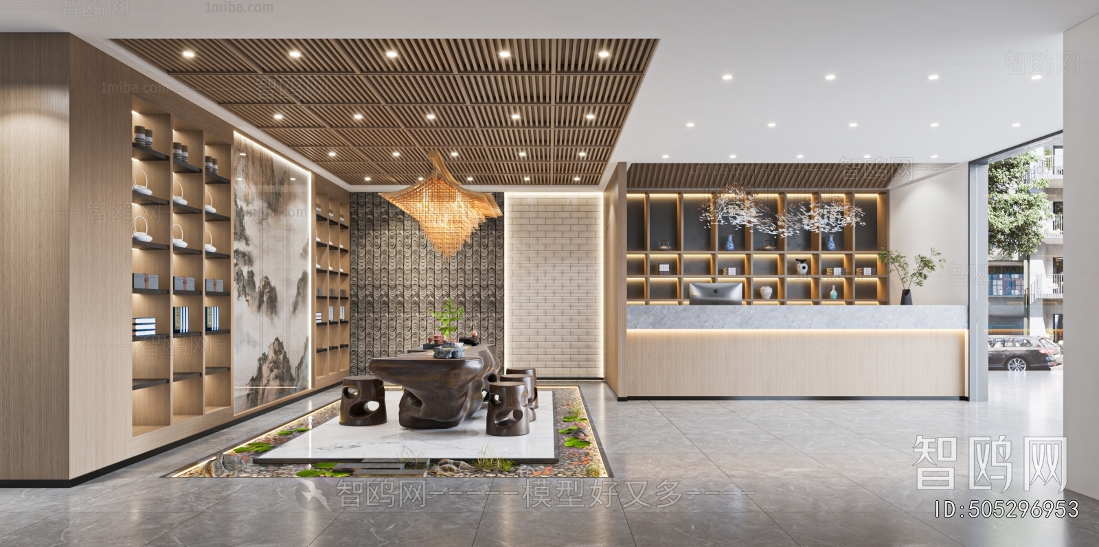 New Chinese Style Teahouse Tea House