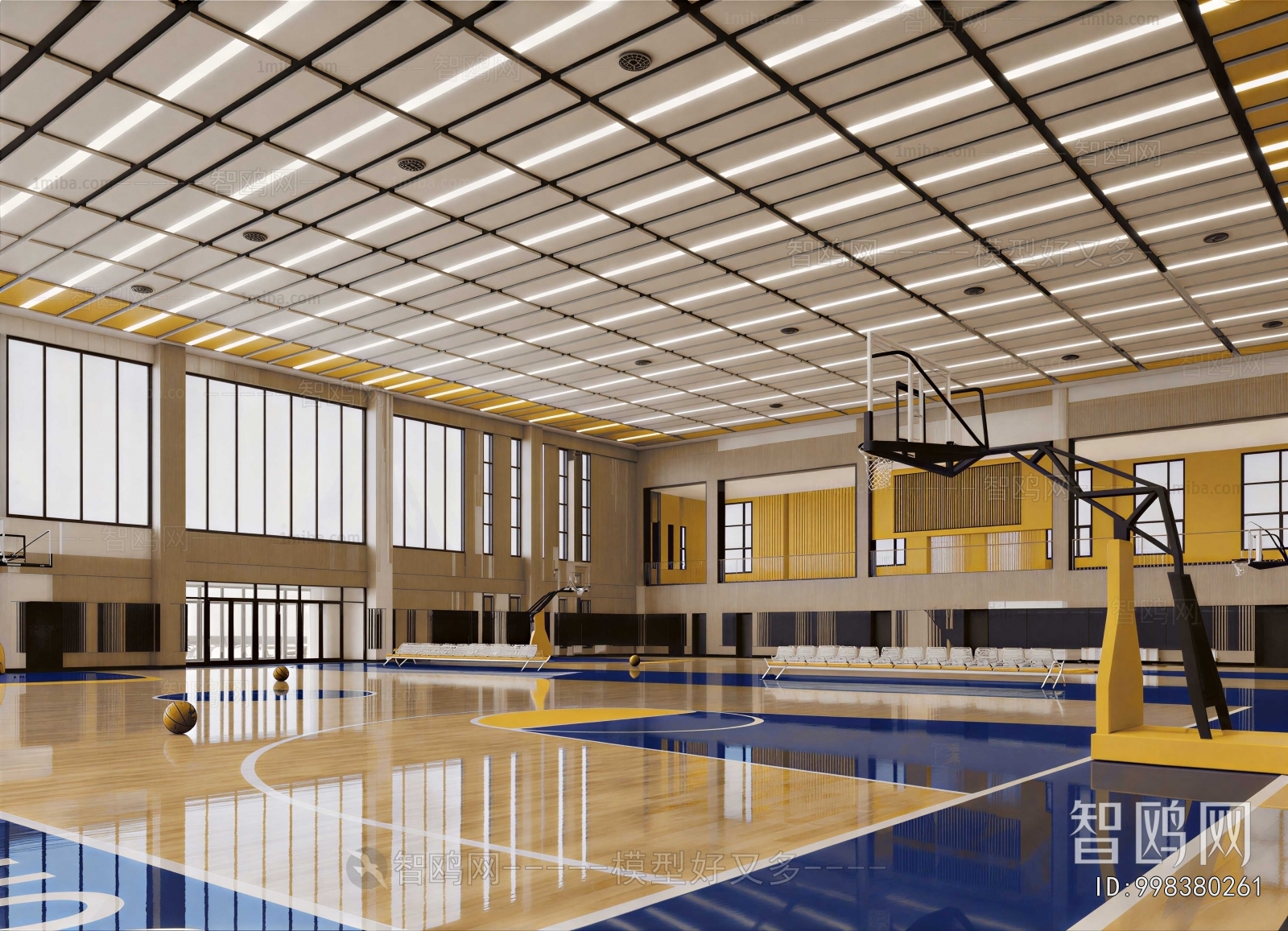 Modern Basketball Arena