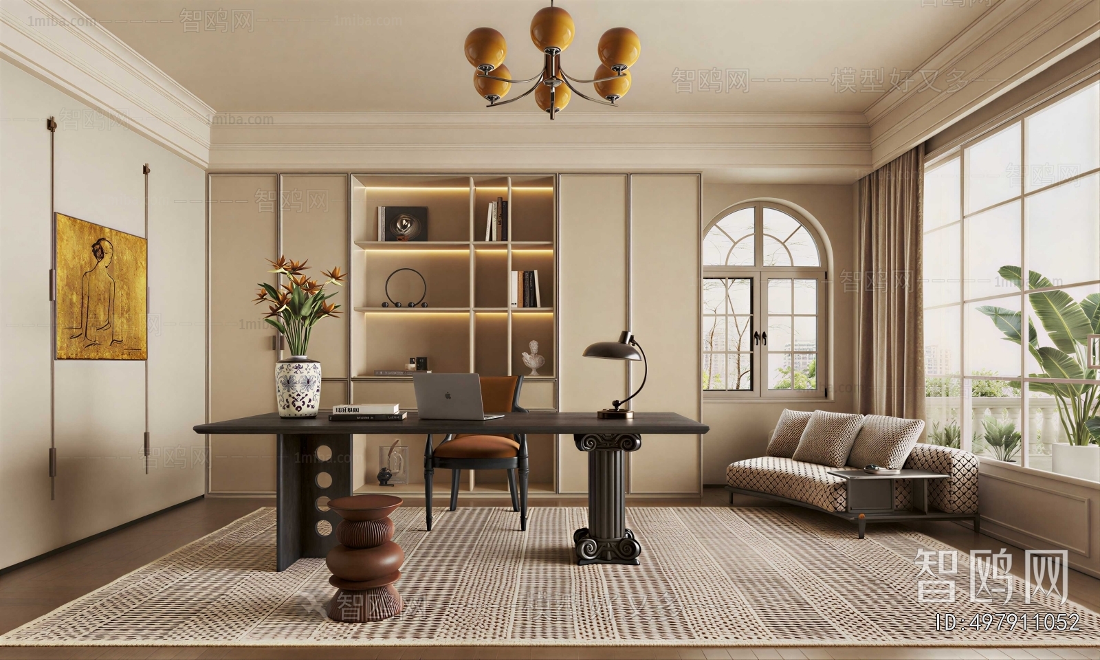 French Style Study Space