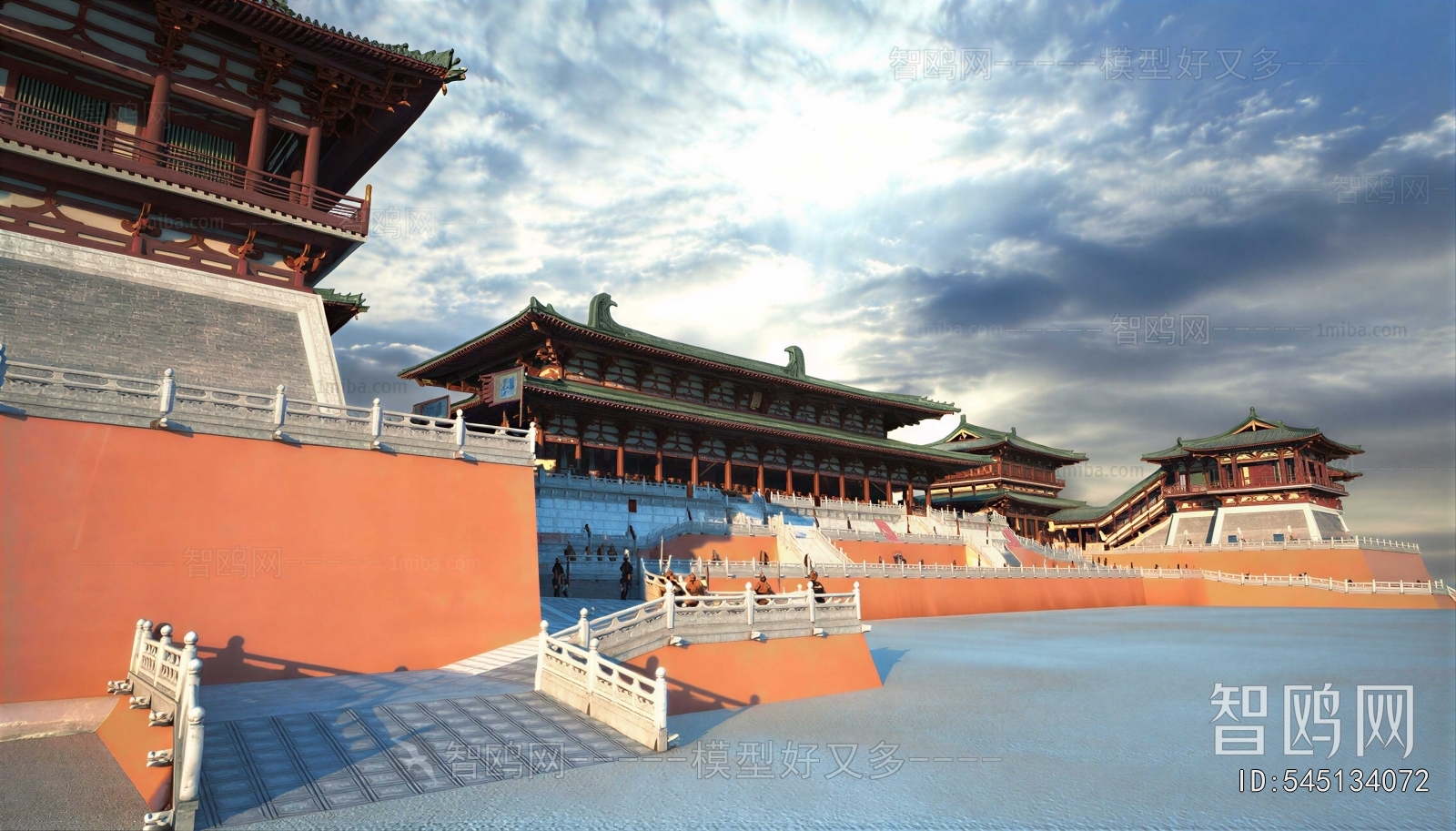 Chinese Style Ancient Architectural Buildings