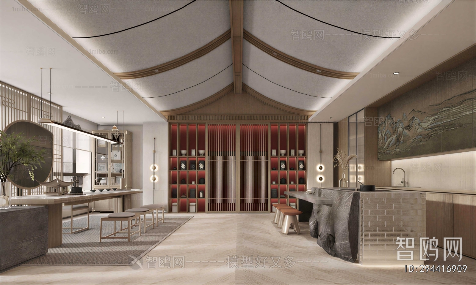 New Chinese Style Teahouse Tea House