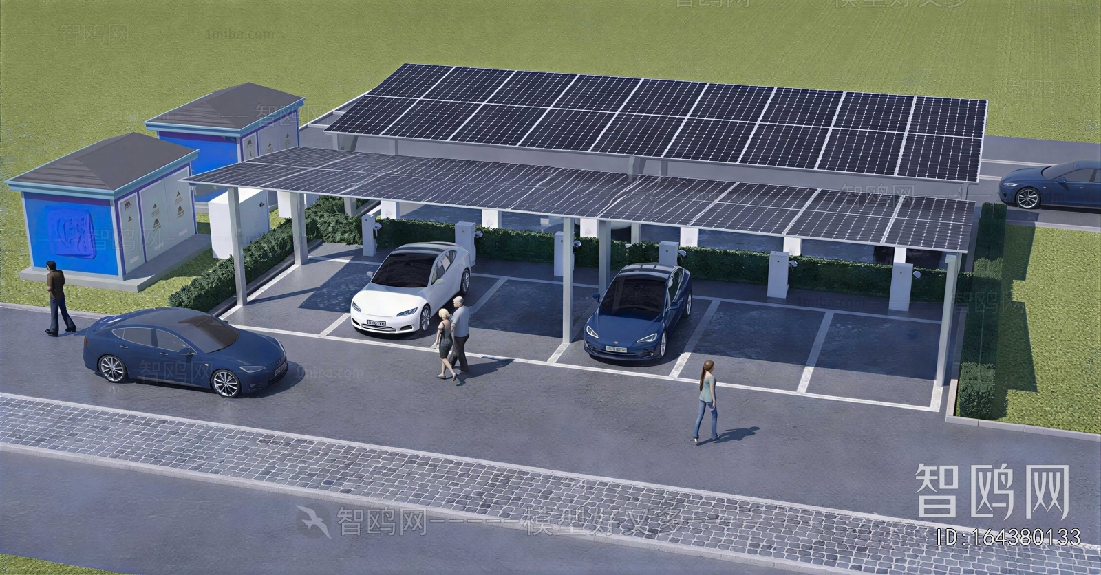 Modern Outdoor Parking Lot