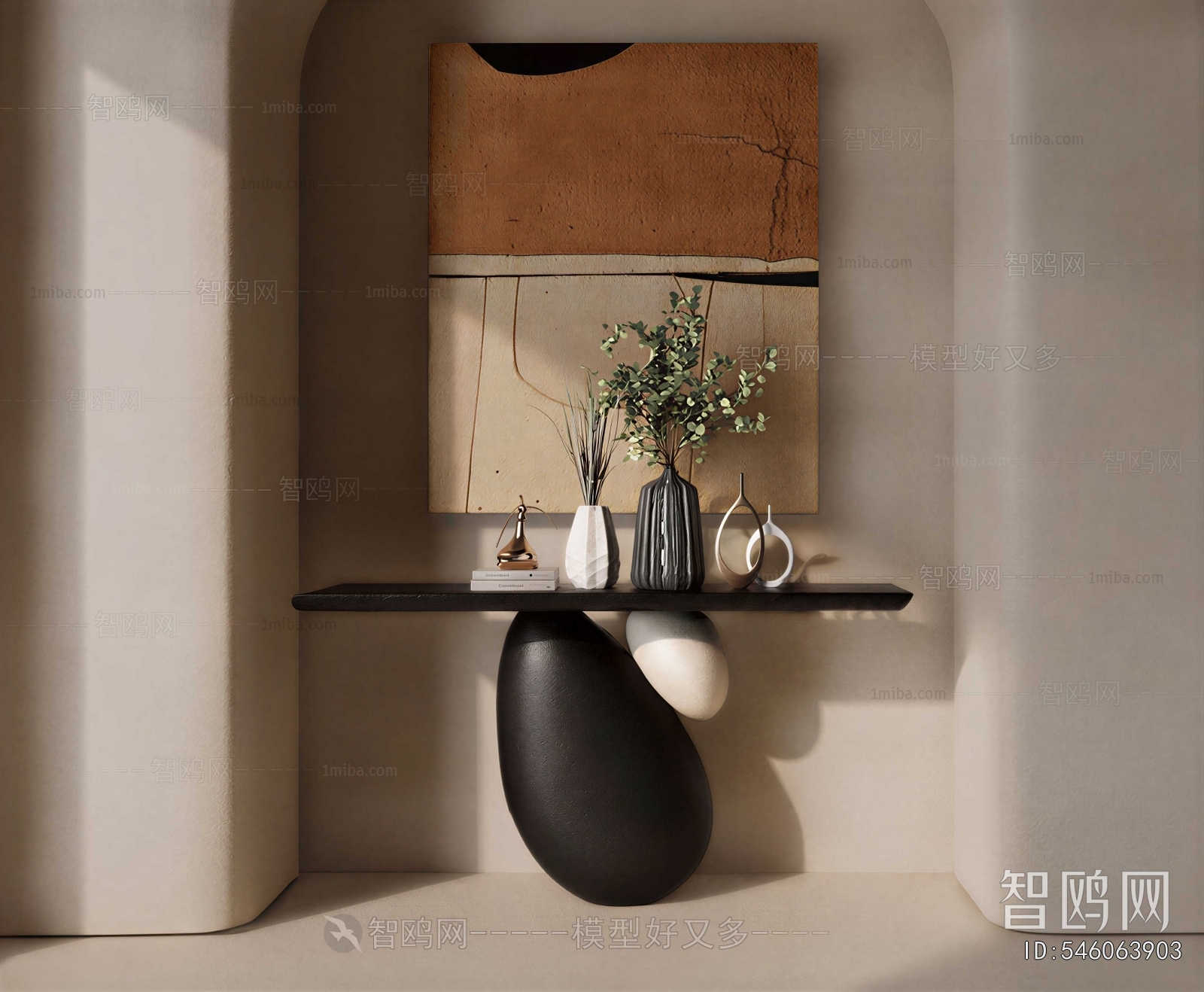 Wabi-sabi Style Console